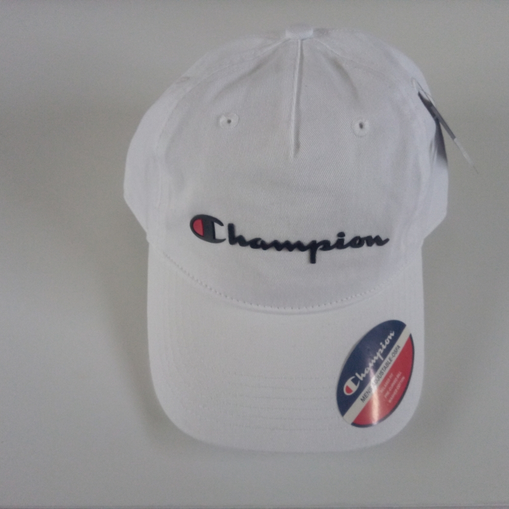 Champion White Baseball Hat - New